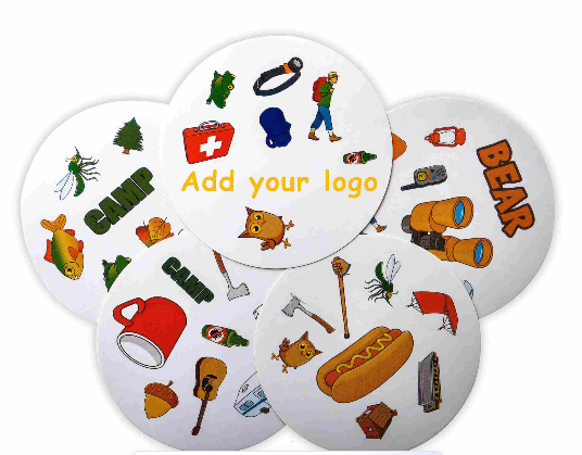 Festa de fabricante de impressão personalizada jogando cartão de papel de casal familiar